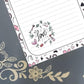 Personalized Valentine's, Love, Hearts, Notepad Stationery