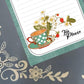 Personalized "Tea Please" Tea Cup Notepad | Custom Teal Stationery