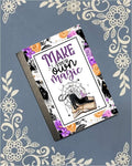 Make Your Own Magic, Witch, Halloween, Black Cat, Covered Notebook