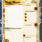 Sunflower Daily Planner | Personalized Floral Productivity Pad