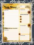 The Busy Bloom Planner Pad – Daily Tear Away Notepad, 8.5x11 To-Do List, Schedule & Goal Tracker, Cute Sunflower Stationery