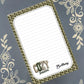 Personalized Cozy Season, knit sweater, winter, olive green, Notepad Stationery
