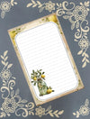 Personalized Lemon Tree Branch in a Mason Jar, Notepad Stationery