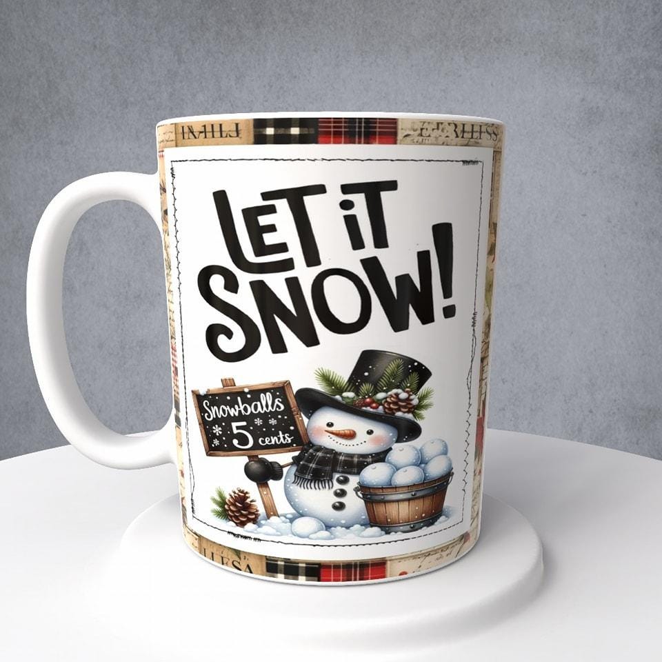 Snowman, Let it Snow, Mug or Tumbler
