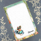 Personalized Chicken at the Beach, Notepad Stationery