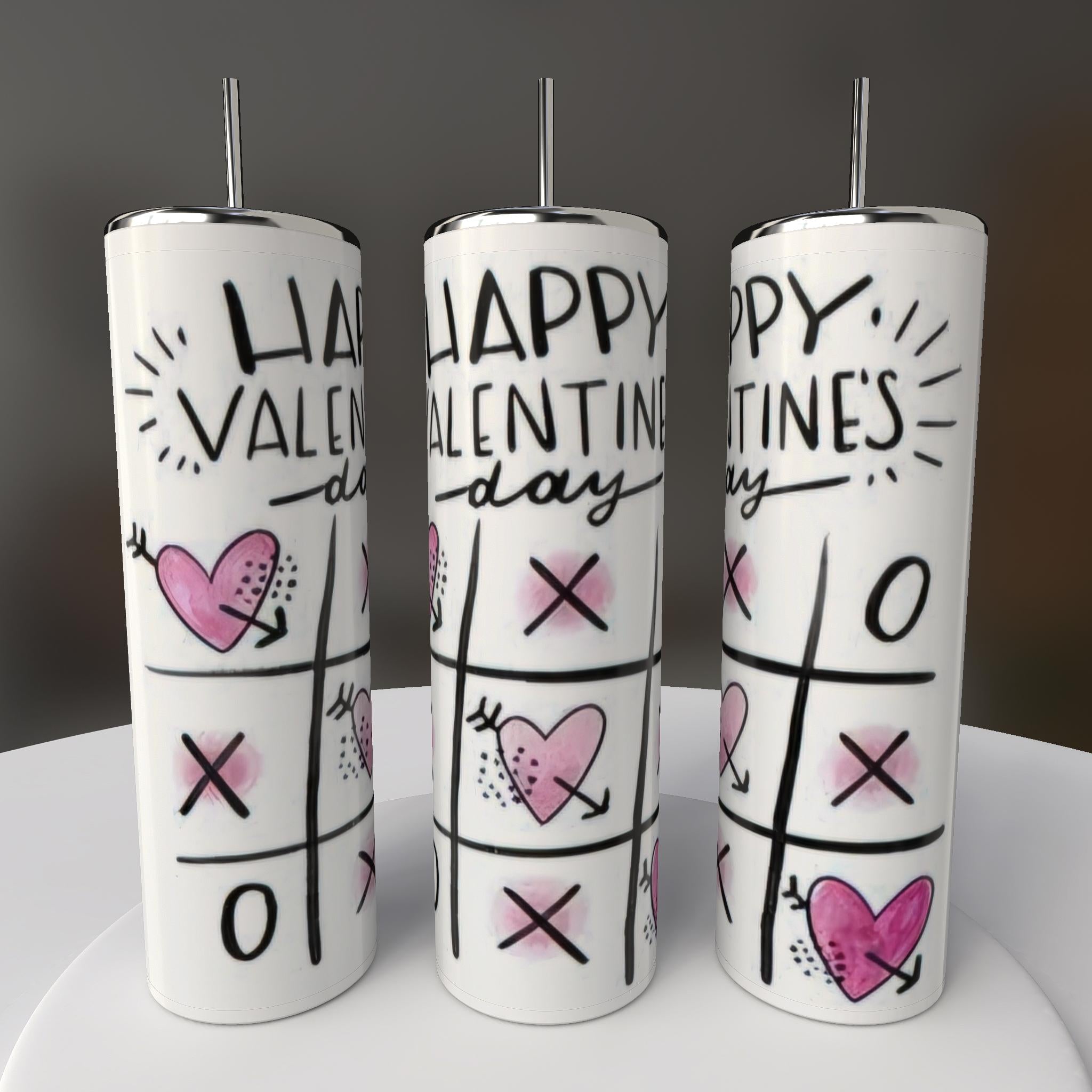 Valentines Tic-Tac-Toe Mug or Tumbler