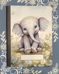 Cute Baby Elephant Notebook, College Ruled, Journal