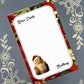 Personalized Dear Santa, Santa Claus, Notepad Stationery