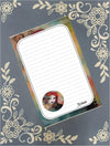 Personalized Girl, red hair, gothic, Notepad Stationery