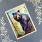 Bear Masculine Greeting Card Bundle – 10 Rugged Cards with Envelopes