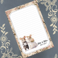 Personalized Wedding Mice Notepad Stationery