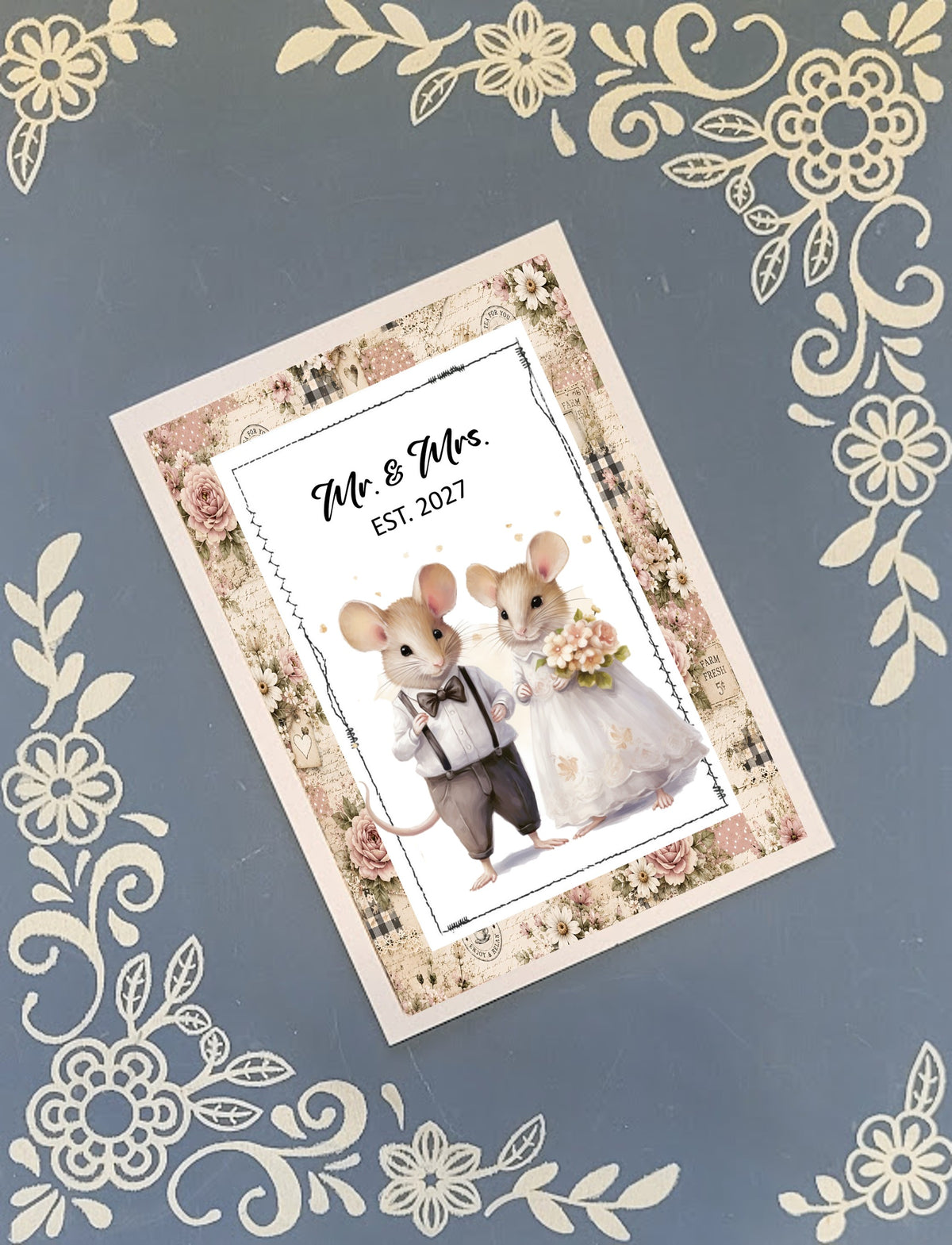 Wedding Animals 1 Personalizable, Greeting Card Bundle