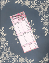 Personalized Custom Baby Daily Log, Nursery Organization, Magnet Notepad List pad