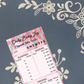 Personalized Custom Baby Daily Log Nursery Organization Magnet Notepad