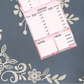 Personalized Custom Baby Daily Log Nursery Organization Magnet Notepad