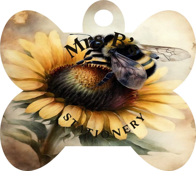 Mrs. B’s Swag Club Sunflower Bee Keychains & Bag Charms (Choose Your Shape)
