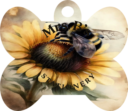 Mrs. B’s Swag Club Sunflower Bee Keychains & Bag Charms (Choose Your Shape)
