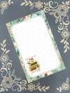 Personalized Books, Bookish, Books Are My Therapy, Daisy Notepad Stationery