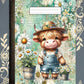 Cow, Daisy Highland Cow 2, Covered Notebook