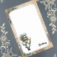 Personalized Baking Cat with Spatula & Rolling Pin, Notepad Stationery