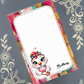Personalized Baking Chicken with Cookies, Notepad Stationery
