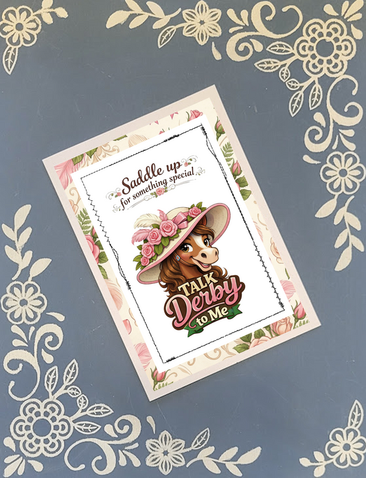 10-pack bundle of elegant Kentucky Derby greeting cards with matching envelopes, featuring classic Southern equestrian designs.