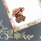 Personalized Kentucky Derby Pink Notepad Stationery