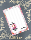 Personalized Coffee Chicken, Life Happens Coffee Helps Notepad | Mrs B's Stationery