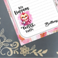 Personalized Coffee Chicken, Life Happens Coffee Helps Notepad | Mrs B's Stationery