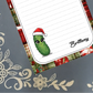 Personalized Pickle, Christmas Holiday, Notepad Stationery