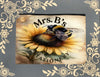 Mrs. B’s Swag Club Sunflower Bee Canvas Zipper Pouch