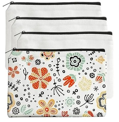 Mrs. B’s Swag Club Sunflower Bee Canvas Zipper Pouch