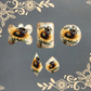 Mrs. B’s Swag Club Sunflower Bee Keychains & Bag Charms (Choose Your Shape)