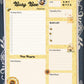 Busy Bee Daily Planner | Aesthetic Bee Productivity Notepad
