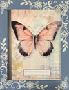 Pink Butterfly, Covered Notebook