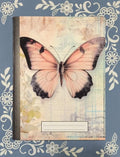 Pink Butterfly, Covered Notebook