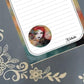 Personalized Girl, red hair, gothic, Notepad Stationery