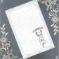 Personalized Yoga Namaste Llama = Llamaste, Yogi, Notepad Stationery