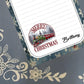 Personalized Merry Christmas Train, Christmas, Winter, Holiday, Notepad Stationery