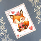 Fox, Love, Happy Birthday, Valentine's, Greeting Card Bundle