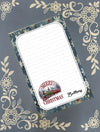 Personalized Merry Christmas Train, Christmas, Winter, Holiday, Notepad Stationery