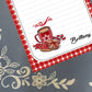 Personalized Hot Cocoa, Hot Chocolate, Christmas, Winter, Holiday, Notepad Stationery