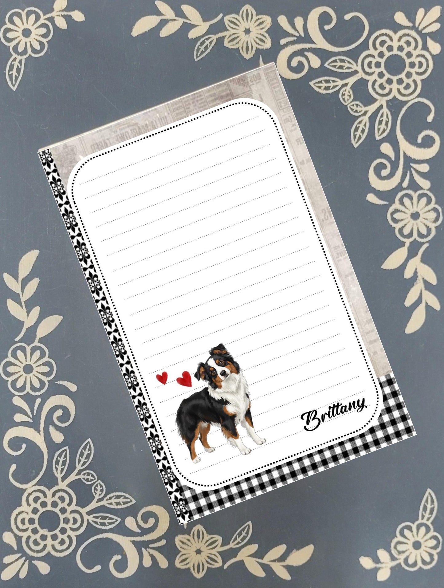 Personalized Dog Breed Notepad | Custom Pet Lover Stationery