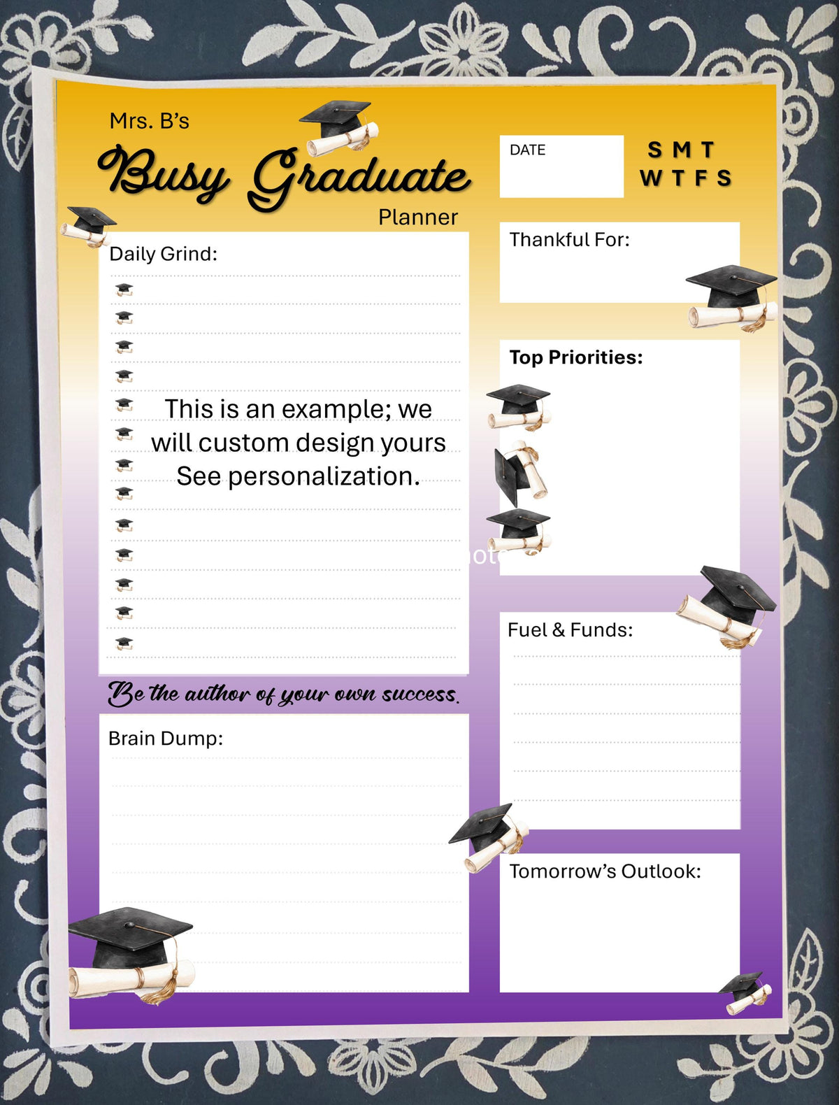 Personalized Custom Graduation Gift Set: A 5-Piece Complete Stationery Collection