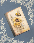 Bee & Sunflower 1, Covered Notebook