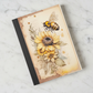 Bee & Sunflower 1 Rustic Covered Notebook