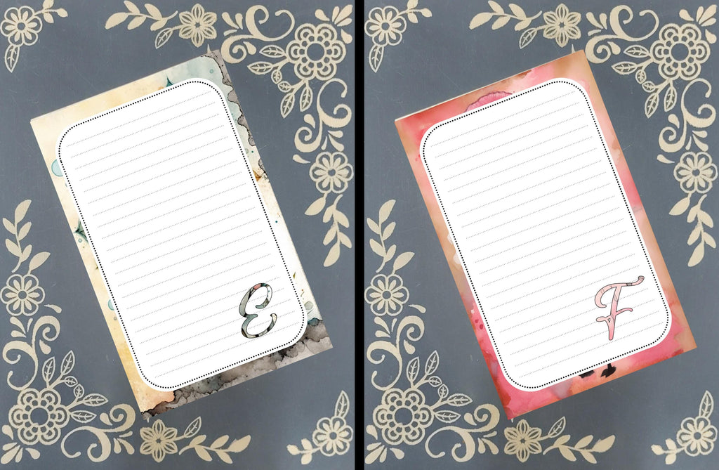 Personalized ABC Animal Notepad, Monogram Stationery