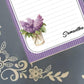 Personalized Flowers, Lilacs in a vase, Notepad Stationery