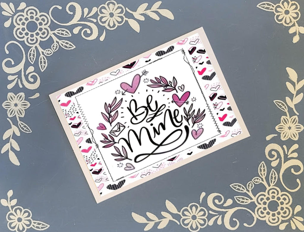 Valentine's Black & Pink Greeting Card Bundle