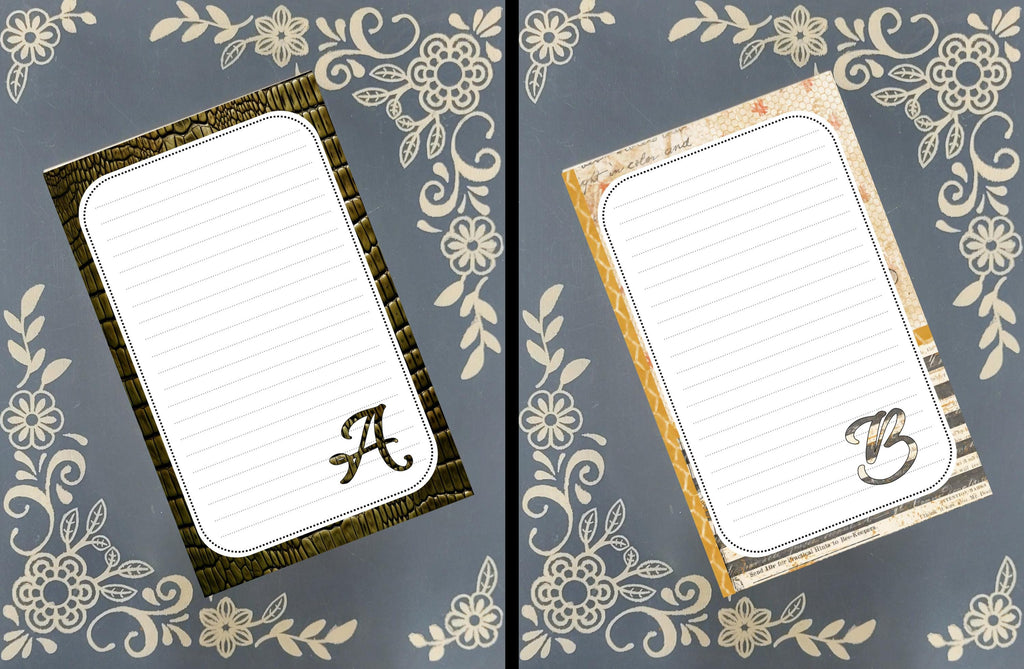 Personalized ABC Animal Notepad, Monogram Stationery